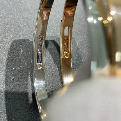 [Camiery]Move Noa Rose Gold Pavé Diamond Bangle Bracelet