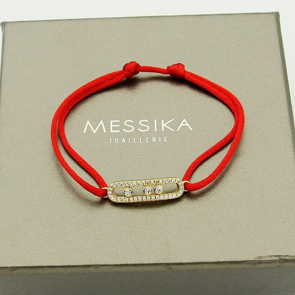 [Camiery]Messika Care(s) pink cord pavé bracelet