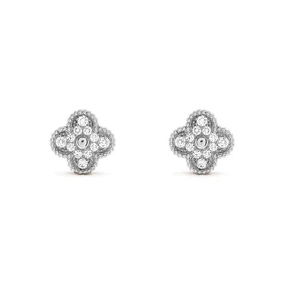 [Camiery]CLOVER SILVER 15MM EARRINGS COLLECTION