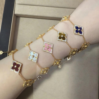 [Camiery JEWELRY] OPERA 5 MOTIFS TULLE ENAMEL BRACELET