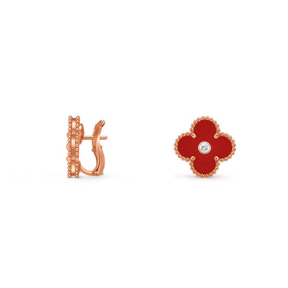 [Camiery]CLOVER 15MM MOP DIAMOND EARRINGS COLLECTION