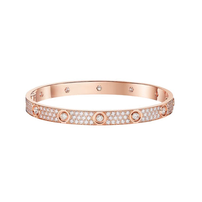 [Camiery] LOVE BRACELET 6.1MM DIAMOND-PAVED 10 BIG DIAMONDS