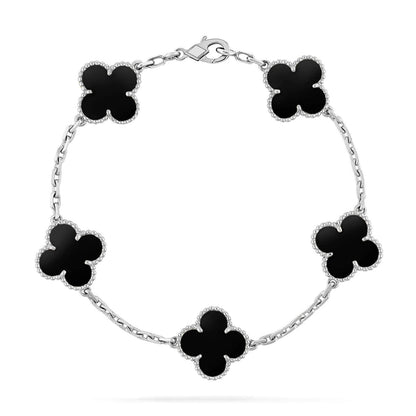 [Camiery] CLOVER 5 MOTIF ONYXS BRACELET COLLECTION