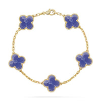 [Camiery]CLOVER 5 MOTIF BLUE VEINS BRACELET COLLECTION