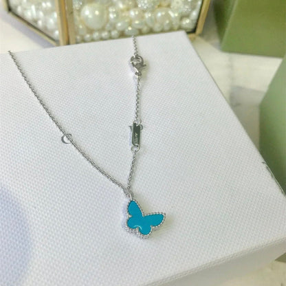 [Camiery]BUTTERFLY TURQUOISE BUTTERFLY BRACELET SILVER