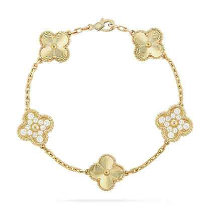 [Camiery] CLOVER 5 MOTIF LASER BRACELET COLLECTION