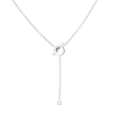 [Camiery]FINESSE SILVER DIAMOND NECKLACE