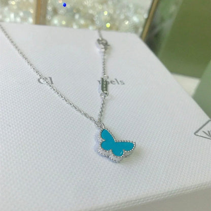 [Camiery]BUTTERFLY TURQUOISE BUTTERFLY BRACELET SILVER