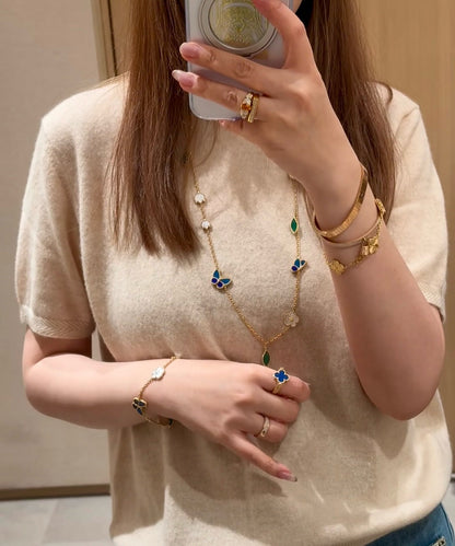 [Camiery]LUCKY SPRING BUTTERFLY 15 FLOWER NECKLACE