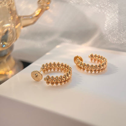 [Camiery] CLASH SMALL HOOP EARRINGS