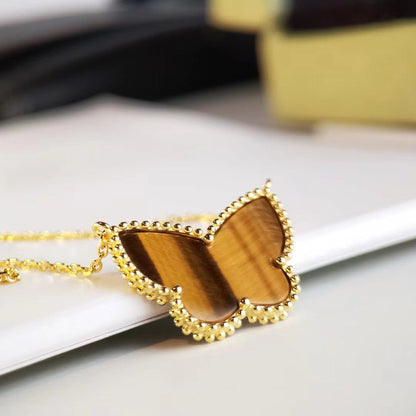 [Camiery] TIGER__ EYE BUTTERFLY NECKLACE