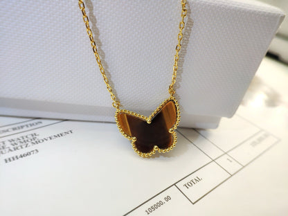 [Camiery] TIGER__ EYE BUTTERFLY NECKLACE