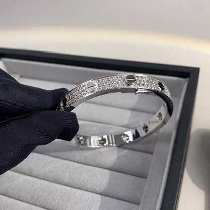[Camiery] LOVE BRACELET 6.1MM DIAMOND-PAVED CERAMIC