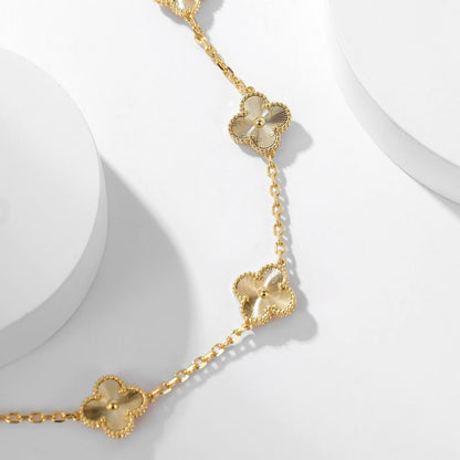 [Camiery]CLOVER 10 MOTIFS LASER NECKLACE