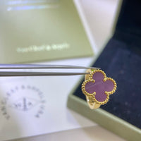 [Camiery]CLOVER  PURPLE VIOLET RING