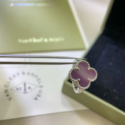 [Camiery]CLOVER  PURPLE VIOLET RING