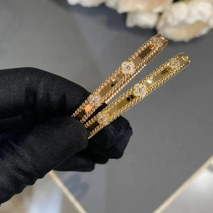 [Camiery]CLOVER BRACELET 4MM DIAMONDS