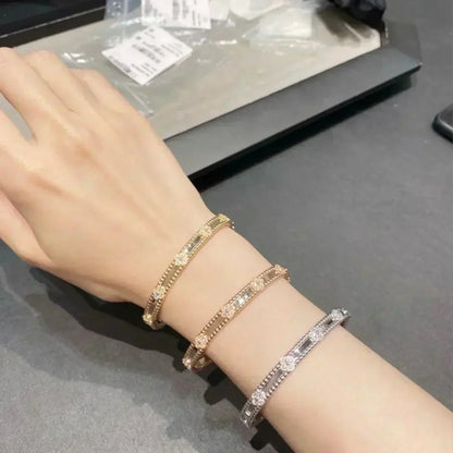 [Camiery]CLOVER BRACELET 4MM DIAMONDS