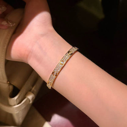 [Camiery] LOVE BRACELET 6.1MM DIAMOND-PAVED 10 BIG DIAMONDS