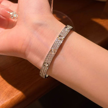[Camiery] LOVE BRACELET 6.1MM DIAMOND-PAVED 10 BIG DIAMONDS