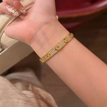 [Camiery] LOVE BRACELET 6.1MM DIAMOND-PAVED 10 BIG DIAMONDS