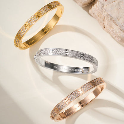 [Camiery] LOVE BRACELET 6.1MM DIAMOND-PAVED