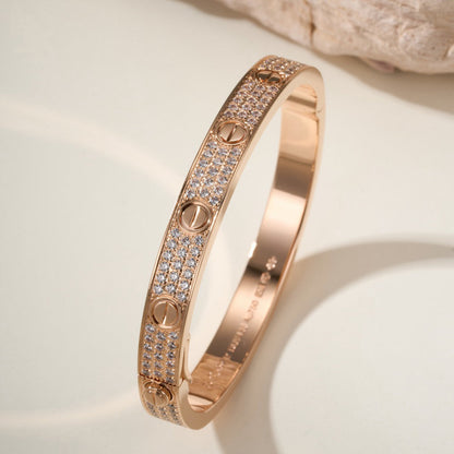 [Camiery] LOVE BRACELET 6.1MM DIAMOND-PAVED