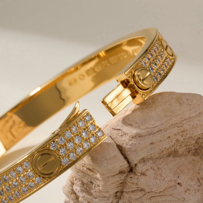 [Camiery] LOVE BRACELET 6.1MM DIAMOND-PAVED