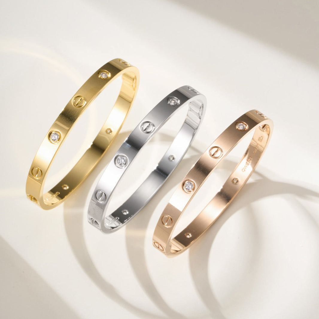[Camiery] LOVE BRACELET 6.1MM 4 DIAMONDS