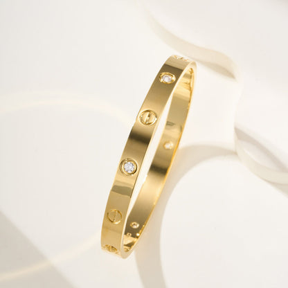 [Camiery] LOVE BRACELET 6.1MM 4 DIAMONDS