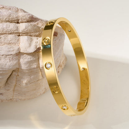 [Camiery] LOVE BRACELET 6.1MM 4 DIAMONDS