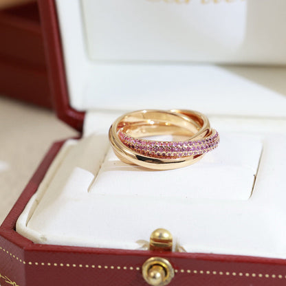 [Camiery] TRINITY 3.2MM RING PINK DIAMOND