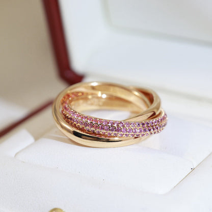 [Camiery] TRINITY 3.2MM RING PINK DIAMOND