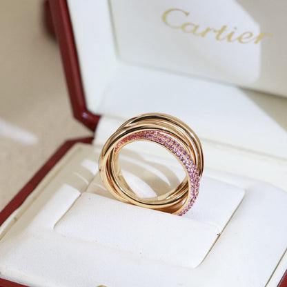 [Camiery] TRINITY 3.2MM RING PINK DIAMOND