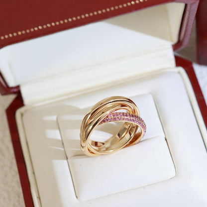 [Camiery] TRINITY 3.2MM RING PINK DIAMOND