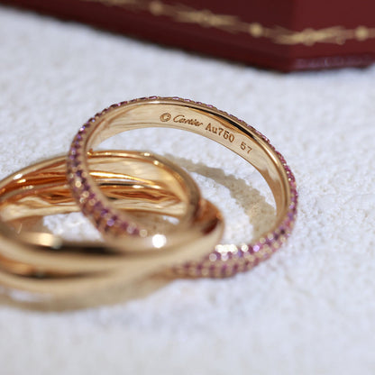 [Camiery] TRINITY 3.2MM RING PINK DIAMOND