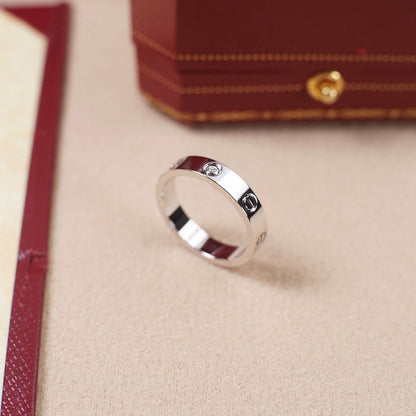 [Camiery] LOVE 4MM 1 DIAMOND RING