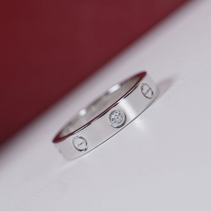[Camiery] LOVE 4MM 1 DIAMOND RING