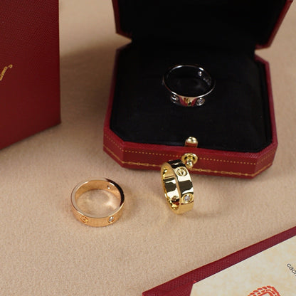 [Camiery] LOVE 5.5MM 3 DIAMOND RING