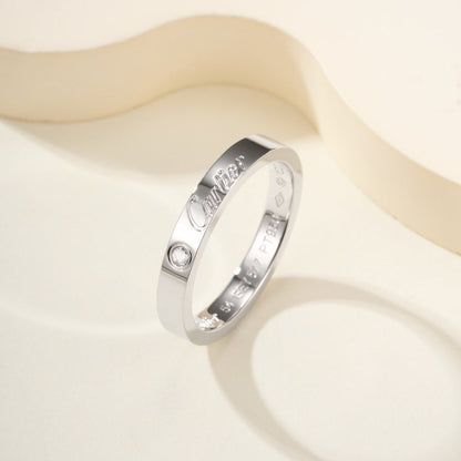 [Camiery] LOVE RING 4MM 1 DIAMOND
