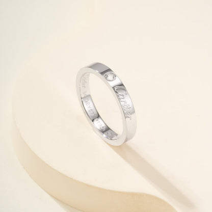 [Camiery] LOVE RING 4MM 1 DIAMOND