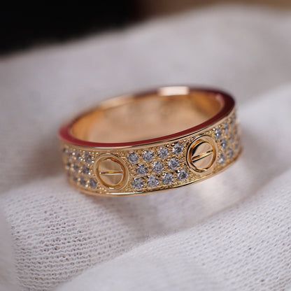 [Camiery] LOVE RING 5.5MM DIAMONDS PAVED