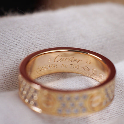 [Camiery] LOVE RING 5.5MM DIAMONDS PAVED