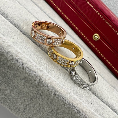 [Camiery] LOVE 5.5MM FULL-PAVE 6-DIAMOND RING