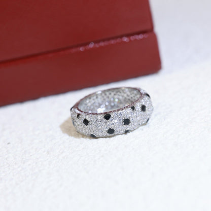 [Camiery] PANTHERE SPOTTED FULL DIAMOND RING