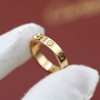 [Camiery] LOVE RING 3.6MM 1 BIG DIAMOND