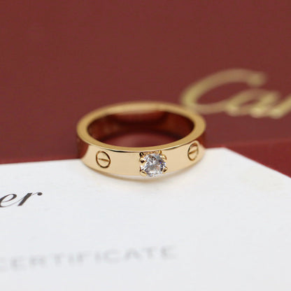 [Camiery] LOVE RING 3.6MM 1 BIG DIAMOND