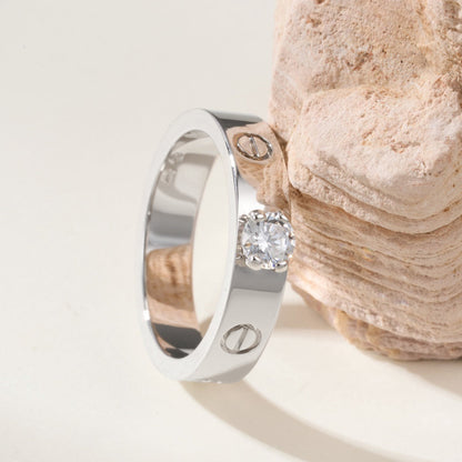 [Camiery] LOVE RING 3.6MM 1 BIG DIAMOND