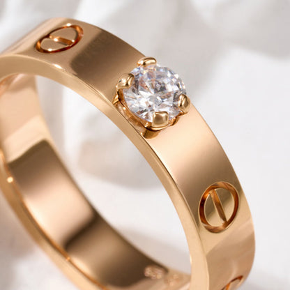 [Camiery] LOVE RING 3.6MM 1 BIG DIAMOND