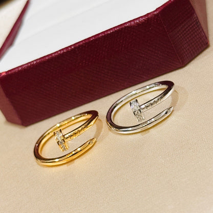 [Camiery] JUSTE 1.8MM HALF DIAMOND RING